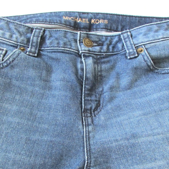 Michael Kors Izzy Skinny Raw Hem Jeans - Picture 5 of 6